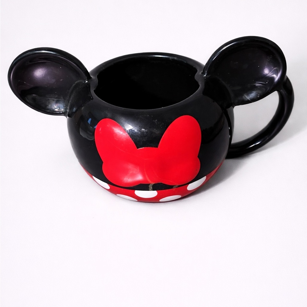 Minnie Mouse Inspired Ceramic Mug - Black & Red